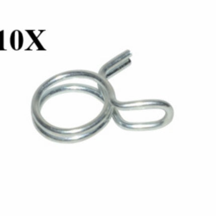 Pinch spring clamp oil/air/fuel hose 11mm 10pcs