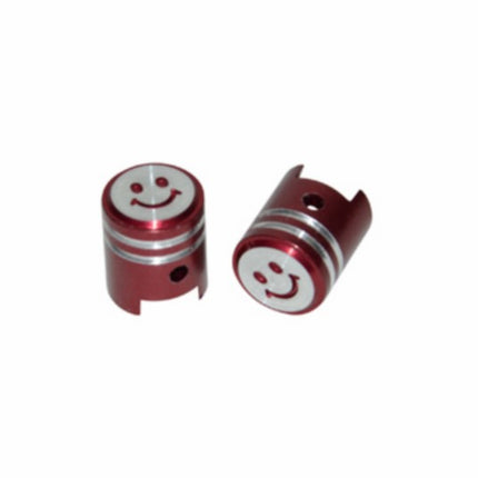 ventieldopset DMP model zuiger smile rood alu 2pcs bromfiets, scooter