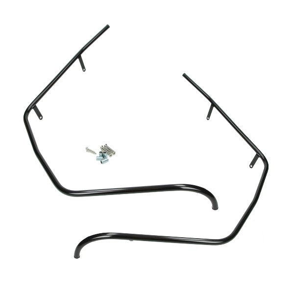 sierbeugel Regia voorscherm (made in EU) zwart glans voor zwart glans BTC Riva, china lx/napoli, turbho RL-50, vespelini, vx50