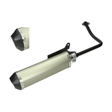 uitlaat jamarcol ovaal (made in EU) (model Akrapovic) alu/zwart agm VX50, BTC Riva, china lx/napoli, gts toscana, La Souris Sourini, sco gy6, vespelini