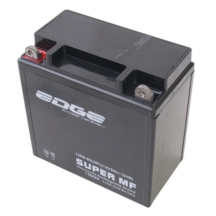 Accu Edge 12N9-BS Piaggio/Vespa/Gilera (MF) YB9B (met gelvulling)