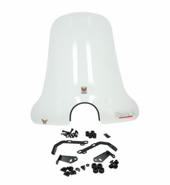 windscherm isotta met bevestigingsset hoog ronde koplamp helder agm VX50, BTC Riva, china lx/napoli, gts toscana