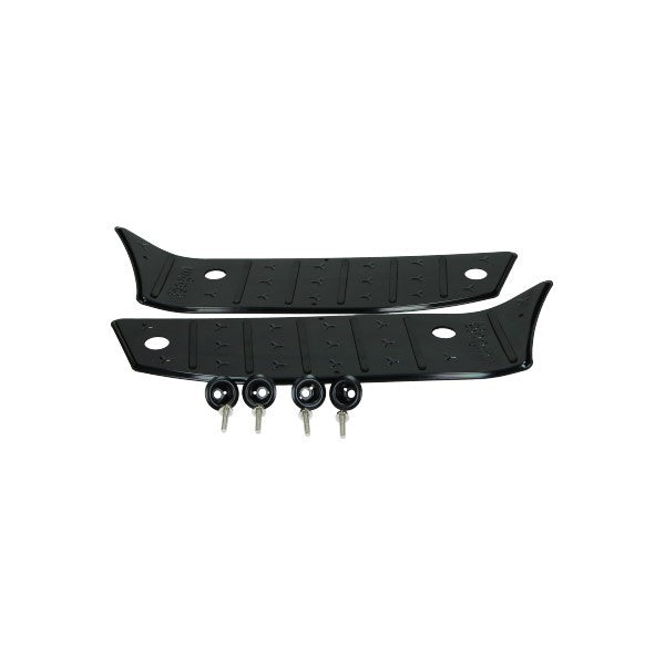 treeplank set aluminium (voetplaat) zwart china lx/napoli, gts toscana, agm VX50, BTC Riva