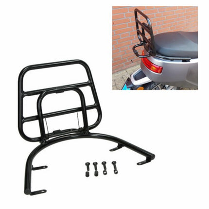 Porte-bagages arrière Regia pliable (fabriqué en UE) noir brillant E2