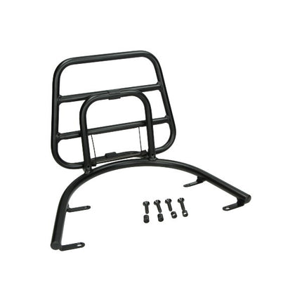 Porte-bagages arrière Regia pliable (fabriqué en UE) noir mat E2