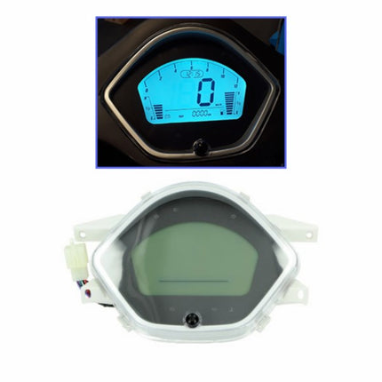 km tellerset digitaal (blauw) ronde koplamp o.a. BTC Riva, china lx/napoli, BTC Felice, gts toscana, vx50
