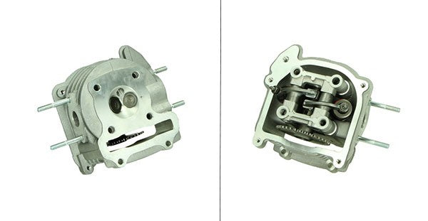cilinderkop compleet + nokkenas en tuimelaar (sls) sco china 4t, sco gy6
