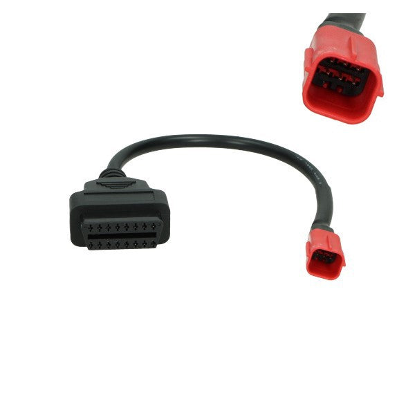 diagnosekabel universeel OBD2 stekker euro-5 (6 pins o.a.Piaggio)