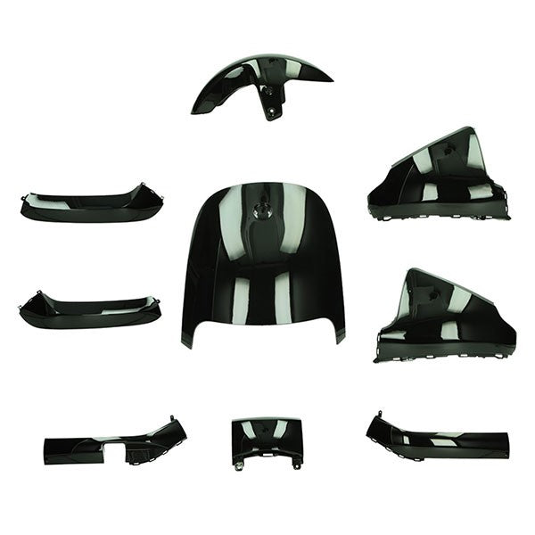 Kit de carénages noir brillant 9 pièces Segway E110, Segway E125