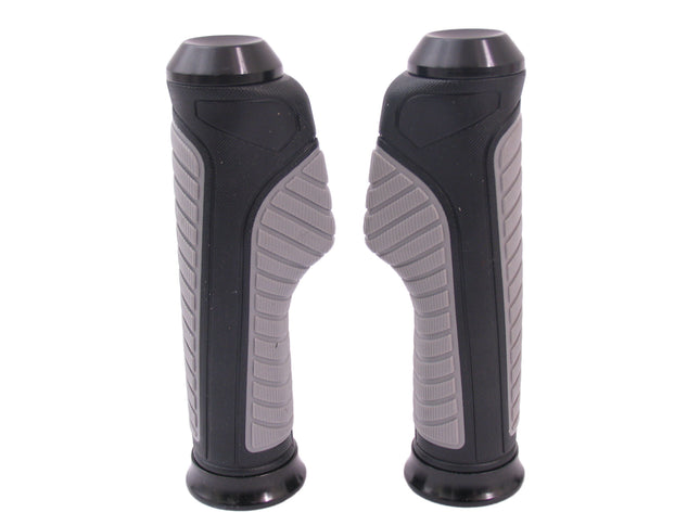 Handvatset scooter/bromfiets Edge Anatomic Zwart/Grijs