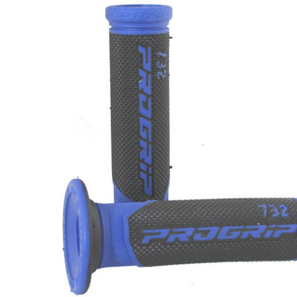 Handvatset Pro grip 732 zwart/blauw