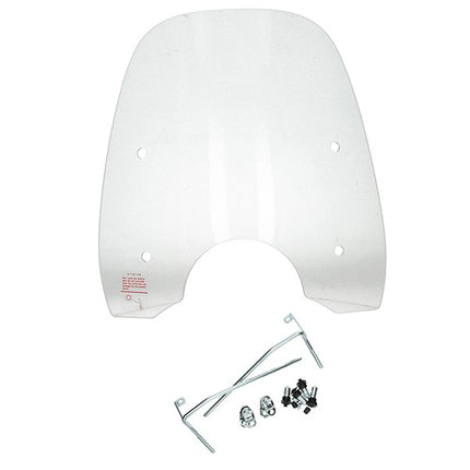 windscherm met bevestigingsset laag (made in EU) razzo-pisa/ helder turbho RS-50=op=op