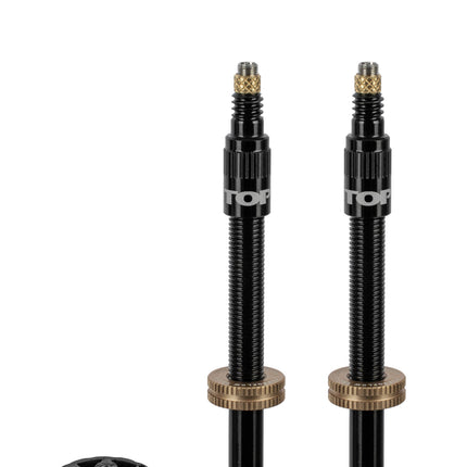 Tige de valve Tubeless Topeak TurboFlow 60mm, lot de 2