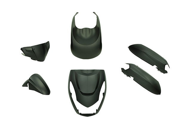 Kit carrosserie DMP euro-3/4/5 Peugeot noir mat 6 pièces Kisbee