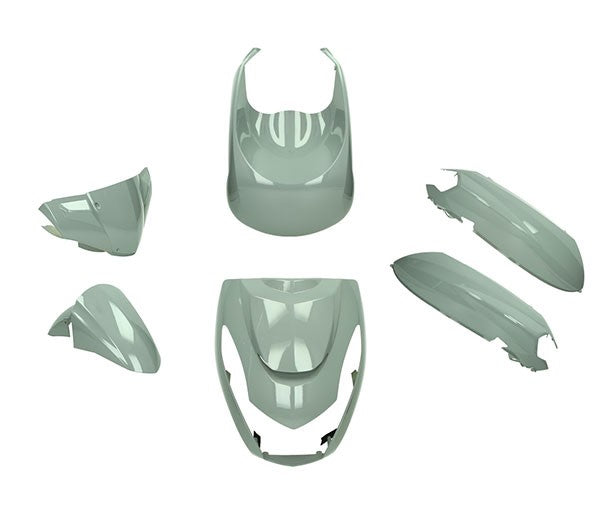 Kit carénage DMP euro-3/4/5 Peugeot Nardo gris brillant 6 pièces Kisbee
