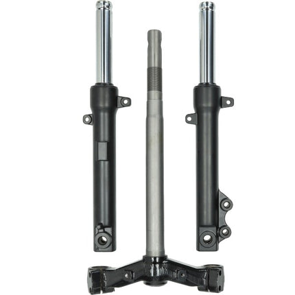 front fork complete Peugeot black Kisbee, Streetzone 2t