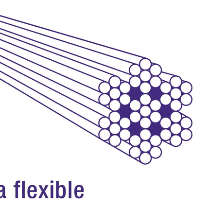 Gaskabel Elvedes universeel 1700mm / 2250mm extra flexibel verzinkt - zwart (op kaart) - afbeelding 2
