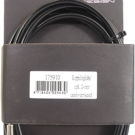 Koppelingskabel / remkabel Edge 1700 / 2000mm V-nippel - zwart