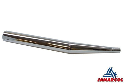 uitlaat jamarcol + knik (made in EU) 60mm/26mm chroom zundapp