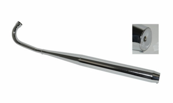 uitlaat jamarcol fluister (made in EU) dubbele knik 36/32mm chroom zundapp