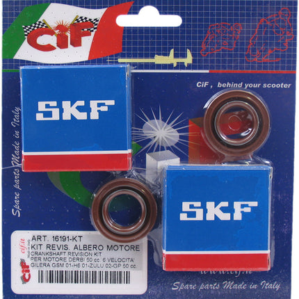 Krukaslager-keerringset Gilera GSM/Zulu Derbi GPR 6V 50cc