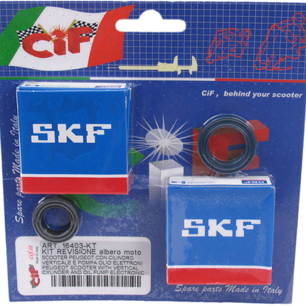 Krukaslager-Keerringset Peugeot Speedfight WRC/ Vivacity (tot bouwjaar 2008) 50cc - met elektrische oliepomp