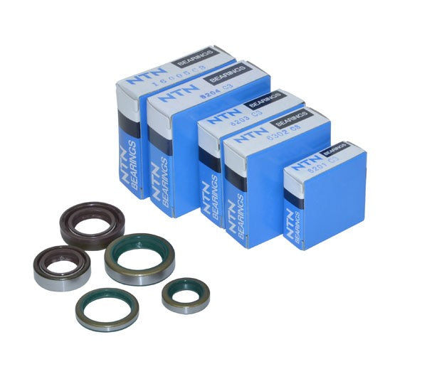 lager+keerringset NTN krukas compleet (viton keeringen) 10-delig zundapp 4v