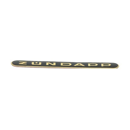 decal word [Zündapp] elongated black/gold metal