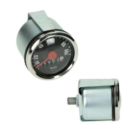 Compteur de vitesse 100km/h 48mm noir Hercules, Maxi, Simson, Camino, Kreidler, Puch, Zundapp