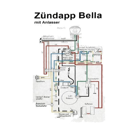 kabelboom startmotor bella 203=op=op