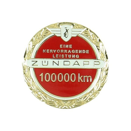 emblem fuel tank anniversary 100,000 km incl. red Zundapp pin