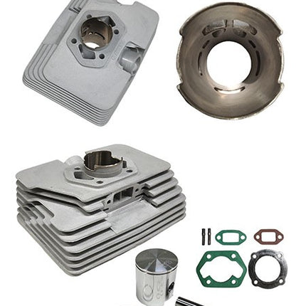 Cylindre Athena aluminium Nikasil Super Therm large 6 transferts 70cc 45mm Zundapp