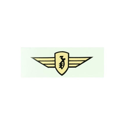 sticker logo vleugel 8.0cm goud zundapp