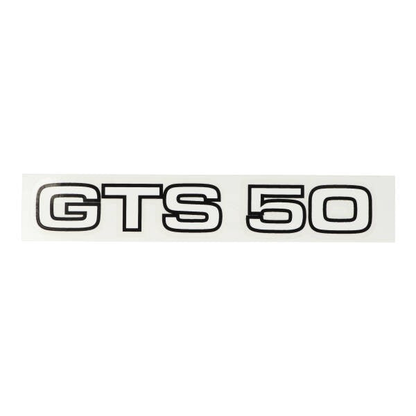autocollant blanc/noir gts 50, zundapp