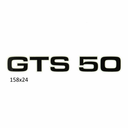 sticker zwart/wit gts 50, zundapp