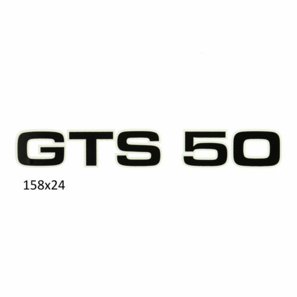 sticker zwart/wit gts 50, zundapp