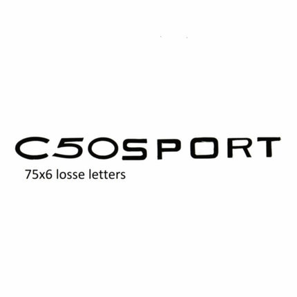 sticker benzinetank C50 sport zwart zundapp