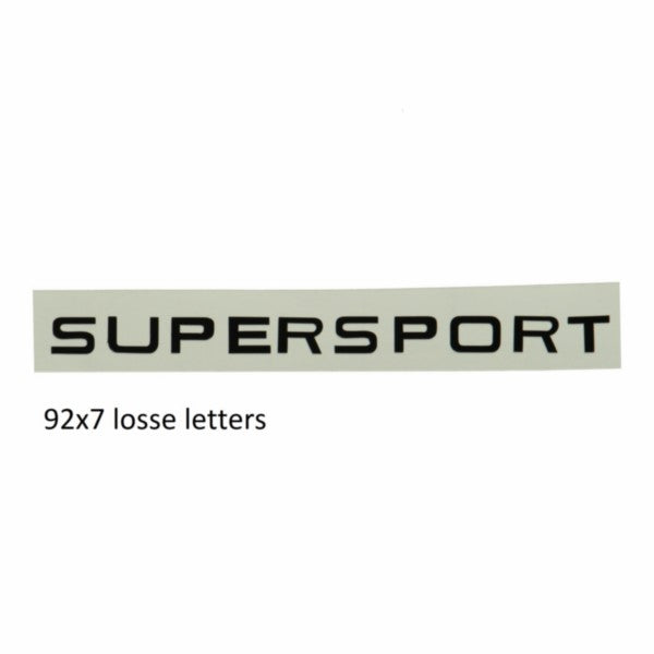 sticker benzinetank zwart zundapp supersport, zundapp