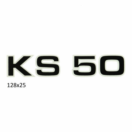 sticker side panel black/white Zundapp KS50 529