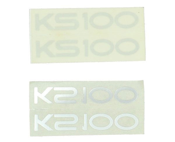 sticker woord [zundapp] zilver ks100, zundapp