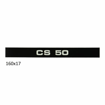 sticker side fender cs 50 black/white zundapp 517