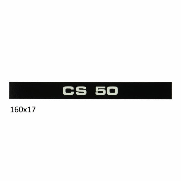 sticker zijscherm cs 50 zwart/wit zundapp 517