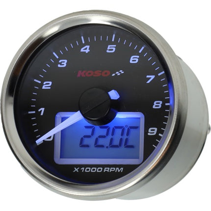 compte-tours Koso + thermomètre 12v digital GP-Style 55mm