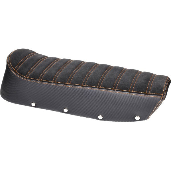 buddyseat model Denfeld suede carbon/oranje zundapp