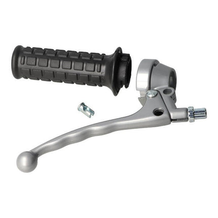 Poignée d'accélérateur Lusito modèle Magura complète gris brillant Zundapp 517 51-17.904