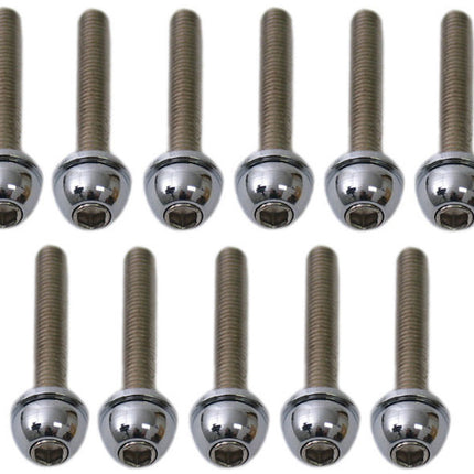 Carterdekselboutset Peugeot verticaal motor 11 delig chroom