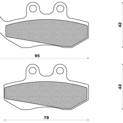 Remblokset Newfren FD0281 Generic Trigger / Toxic Voor
