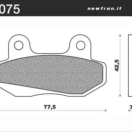 Remblokset Newfren FD0075 Honda MBX/NSR / Qwic E87 / Peugeot Speedfight-3