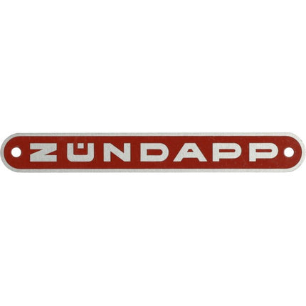 emblem buddy seat aluminum Zundapp old model red Zundapp z433-23.141r