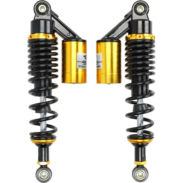 schokbrekerset DMP + gastank 320mm zwart camino, puch maxi, zundapp